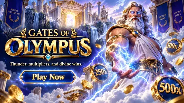 Баннер слота Gates of Olympus