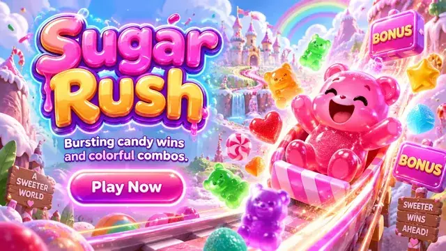 Баннер слота Sugar Rush